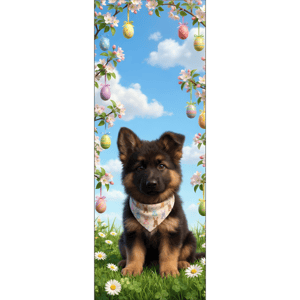 CAPA PAINEL PORTA PÁSCOA CACHORRINHO | TECIDO PREMIUM  | VÁRIOS MODELOS - 85cm x 2.10M