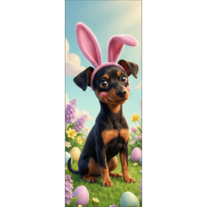 CAPA PAINEL PORTA PÁSCOA CACHORRINHO | TECIDO PREMIUM  | VÁRIOS MODELOS - 85cm x 2.10M