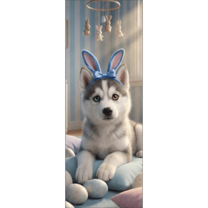 CAPA PAINEL PORTA PÁSCOA CACHORRINHO | TECIDO PREMIUM  | VÁRIOS MODELOS - 85cm x 2.10M