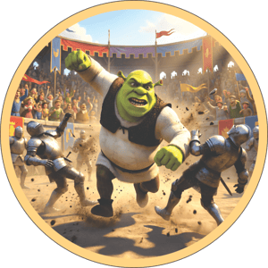 CAPA PAINEL REDONDO SHREK | TECIDO PREMIUM  | VÁRIOS MODELOS - 1.50X1.50M E 50X50CM