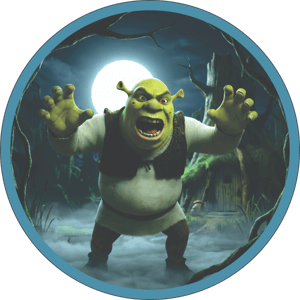 CAPA PAINEL REDONDO SHREK | TECIDO PREMIUM  | VÁRIOS MODELOS - 1.50X1.50M E 50X50CM