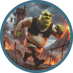 CAPA PAINEL REDONDO SHREK | TECIDO PREMIUM  | VÁRIOS MODELOS - 1.50X1.50M E 50X50CM