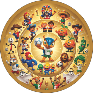 CAPA PAINEL REDONDO COPA DO MUNDO 2026 | TECIDO PREMIUM  | VÁRIOS MODELOS - 1.50X1.50M E 50X50CM