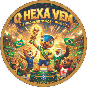 CAPA PAINEL REDONDO COPA DO MUNDO 2026 | TECIDO PREMIUM  | VÁRIOS MODELOS - 1.50X1.50M E 50X50CM