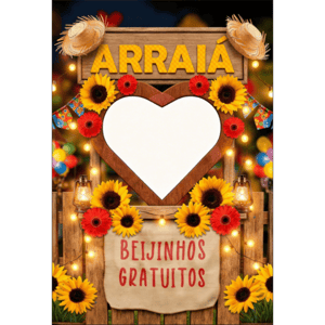 CAPA FUNDO INTERATIVO FESTA JUNINA | TECIDO PREMIUM  | VÁRIOS MODELOS - 1.50X2.20M