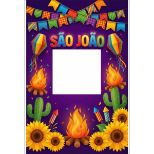 CAPA FUNDO INTERATIVO FESTA JUNINA | TECIDO PREMIUM  | VÁRIOS MODELOS - 1.50X2.20M