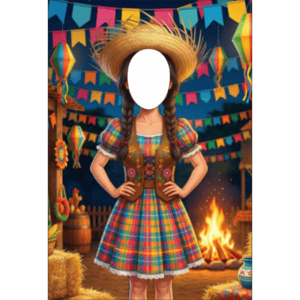 CAPA FUNDO INTERATIVO FESTA JUNINA | TECIDO PREMIUM  | VÁRIOS MODELOS - 1.50X2.20M