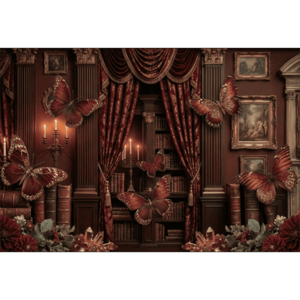 CAPA FUNDO FOTOGRÁFICO HORIZONTAL BORBOLETA| TECIDO PREMIUM  | VÁRIOS MODELOS - 2.20X1.50M