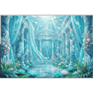 CAPA FUNDO FOTOGRÁFICO HORIZONTAL BORBOLETA| TECIDO PREMIUM  | VÁRIOS MODELOS - 2.20X1.50M