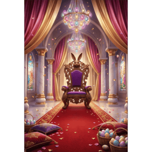 CAPA FUNDO FOTOGRÁFICO VERTICAL PÁSCOA COELHO | TECIDO PREMIUM  | VÁRIOS MODELOS - 1.50X2.20CM