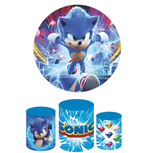 KIT CAPA PAINEL REDONDO E CILÍNDROS SONIC | TECIDO PREMIUM  | VÁRIOS MODELOS.