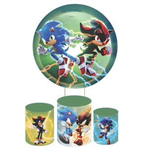 KIT CAPA PAINEL REDONDO E CILÍNDROS SONIC | TECIDO PREMIUM  | VÁRIOS MODELOS.