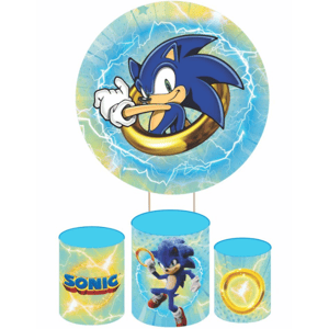 KIT CAPA PAINEL REDONDO E CILÍNDROS SONIC | TECIDO PREMIUM  | VÁRIOS MODELOS.