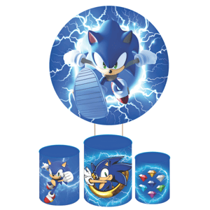 KIT CAPA PAINEL REDONDO E CILÍNDROS SONIC | TECIDO PREMIUM  | VÁRIOS MODELOS.