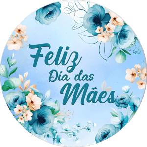 CAPA PAINEL REDONDO DIA DAS MÃES | TECIDO PREMIUM  | VÁRIOS MODELOS - 1.50X1.50M E 50X50CM