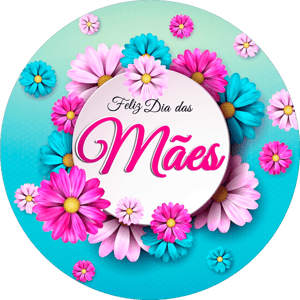 CAPA PAINEL REDONDO DIA DAS MÃES | TECIDO PREMIUM  | VÁRIOS MODELOS - 1.50X1.50M E 50X50CM