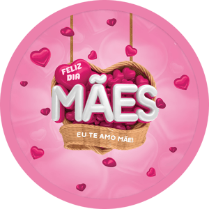 CAPA PAINEL REDONDO DIA DAS MÃES | TECIDO PREMIUM  | VÁRIOS MODELOS - 1.50X1.50M E 50X50CM