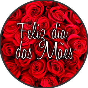 CAPA PAINEL REDONDO DIA DAS MÃES | TECIDO PREMIUM  | VÁRIOS MODELOS - 1.50X1.50M E 50X50CM