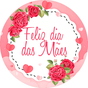 CAPA PAINEL REDONDO DIA DAS MÃES | TECIDO PREMIUM  | VÁRIOS MODELOS - 1.50X1.50M E 50X50CM