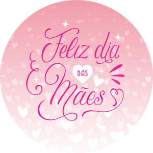 CAPA PAINEL REDONDO DIA DAS MÃES | TECIDO PREMIUM  | VÁRIOS MODELOS - 1.50X1.50M E 50X50CM