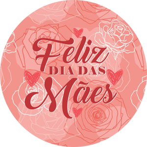 CAPA PAINEL REDONDO DIA DAS MÃES | TECIDO PREMIUM  | VÁRIOS MODELOS - 1.50X1.50M E 50X50CM
