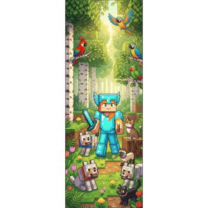 CAPA PAINEL PORTA MINECRAFT| TECIDO PREMIUM  | VÁRIOS MODELOS - 85cm x 2.10M