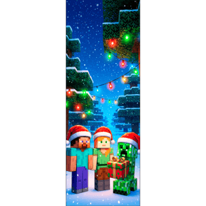 CAPA PAINEL PORTA MINECRAFT| TECIDO PREMIUM  | VÁRIOS MODELOS - 85cm x 2.10M