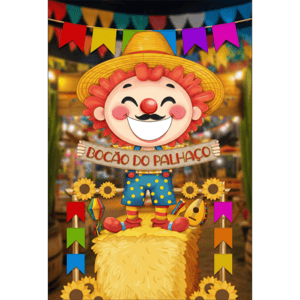 CAPA FUNDO INTERATIVO FESTA JUNINA | TECIDO PREMIUM  | VÁRIOS MODELOS - 1.50X2.20M