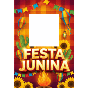 CAPA FUNDO INTERATIVO FESTA JUNINA | TECIDO PREMIUM  | VÁRIOS MODELOS - 1.50X2.20M