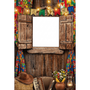 CAPA FUNDO INTERATIVO FESTA JUNINA | TECIDO PREMIUM  | VÁRIOS MODELOS - 1.50X2.20M