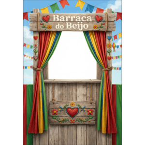 CAPA FUNDO INTERATIVO FESTA JUNINA | TECIDO PREMIUM  | VÁRIOS MODELOS - 1.50X2.20M