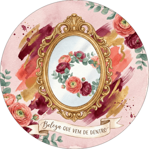 CAPA PAINEL REDONDO DIA DAS MULHERES CRISTÃ | TECIDO PREMIUM  | VÁRIOS MODELOS - 1.50X1.50M E 50X50CM