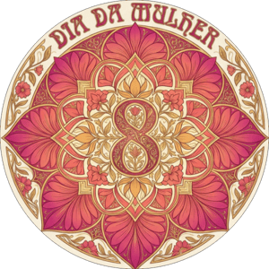 CAPA PAINEL REDONDO DIA DAS MULHERES | TECIDO PREMIUM  | VÁRIOS MODELOS - 1.50X1.50M E 50X50CM