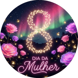 CAPA PAINEL REDONDO DIA DAS MULHERES | TECIDO PREMIUM  | VÁRIOS MODELOS - 1.50X1.50M E 50X50CM
