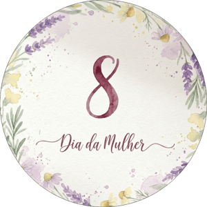 CAPA PAINEL REDONDO DIA DAS MULHERES | TECIDO PREMIUM  | VÁRIOS MODELOS - 1.50X1.50M E 50X50CM