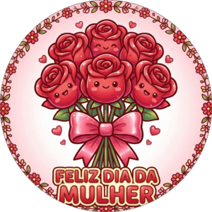 CAPA PAINEL REDONDO DIA DAS MULHERES | TECIDO PREMIUM  | VÁRIOS MODELOS - 1.50X1.50M E 50X50CM