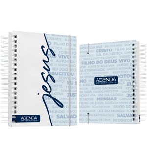 Agenda Edificante 2027 - Com versiculos nas páginas - Mod4 Capa Dura + Miolo Padrão 15x20cm Capa 4x0 - Miolo 1x1 Capa Adesivada Wire-o