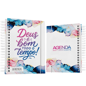 Agenda Edificante 2027 - Com versiculos nas páginas - Mod7 Capa Dura + Miolo Padrão 15x20cm Capa 4x0 - Miolo 1x1 Capa Adesivada Wire-o