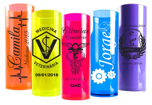 Long Drink Personalizado Plástico Transparente  1 Cor   