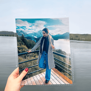 Tradicional 20x25 papel fotográfico 20x25 frente personalizada, verso tradicional   