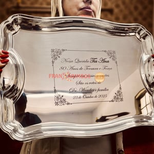 Personalização em Bandeja de Inox