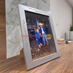 Porta Retrato de Madeira Metalizado