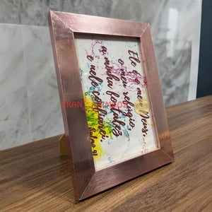 Porta Retrato de Madeira Metalizado