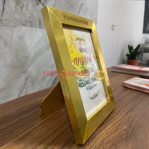 Porta Retrato de Madeira Metalizado