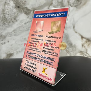 Display de Acrílico Premium 15,5x9,7cm