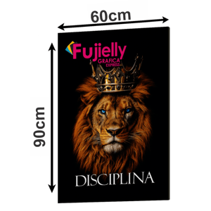 Quadro Adesivo de Vinil no MDF Impressão Personalizado MDF 6mm, Adesivo de Vinil com Brilho 60x90cm 4x0 Película de Proteção  
