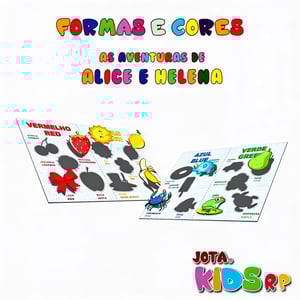 Forma e Cores Em feltro, tecido reciclado da garrafa PET. Largura – 33cm X 49,5cm Impresso com tinta à base D’agua atóxica.   Faixa Etária: Acima de 4 anos