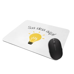 Mouse Pad Personalizado  19x19cm 4x0 Base Borracha 3mm Corte Arrendondado 