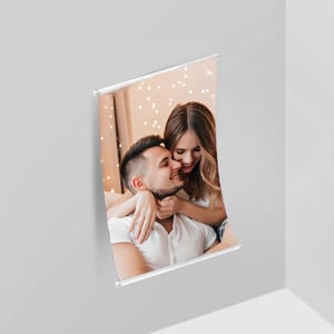 Banner 60x90cm Lona 440g 60x90 cm 4x0 Brilho Madeira e cordinha 