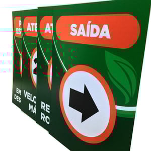PLACA DE PS Mt² PS metro quadrado 4X0 ADESIVADA CORTE RETO 